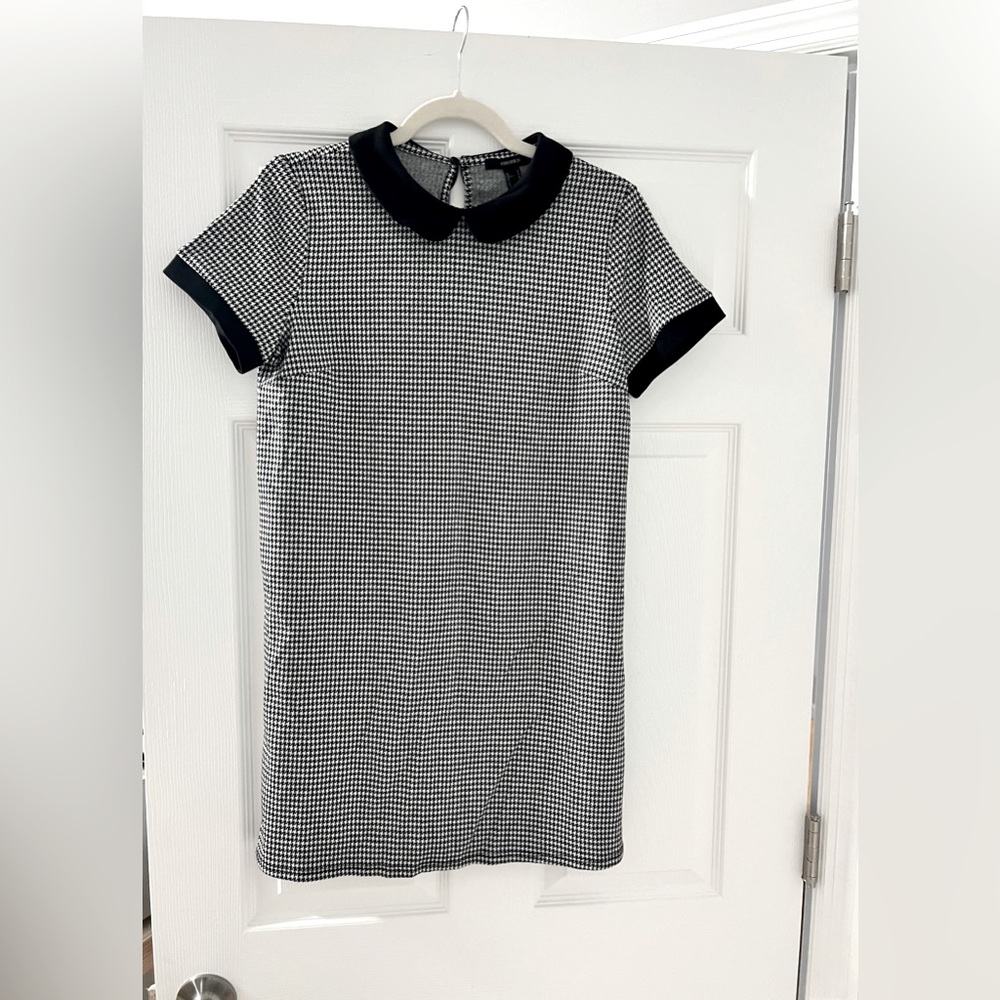 Fall, New, Black and White Mini Dress